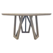Pure Modern Dining - Round Table With Wood Base - Moonstone - JaxCo Furniture