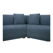Fraser - 5 Piece Modular Sectional - Deep Blue - JaxCo Furniture