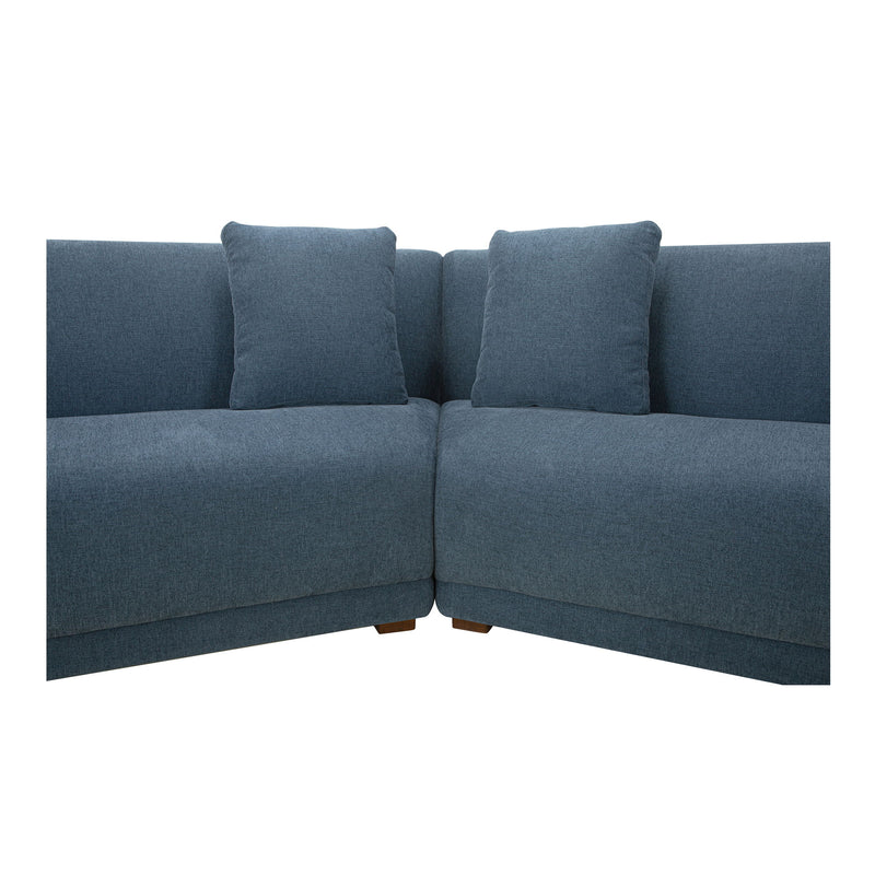 Fraser - 5 Piece Modular Sectional - Deep Blue - JaxCo Furniture