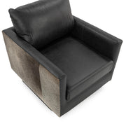 Lathe - Leather/Hide Accent Chair - JaxCo Furniture