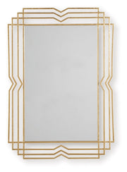 Claybrook - Gold Finish - Accent Mirror - JaxCo Furniture