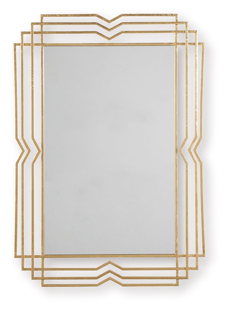 Claybrook - Gold Finish - Accent Mirror - JaxCo Furniture