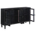 Sylvia - 4 Door Accent Cabinet - Black - JaxCo Furniture