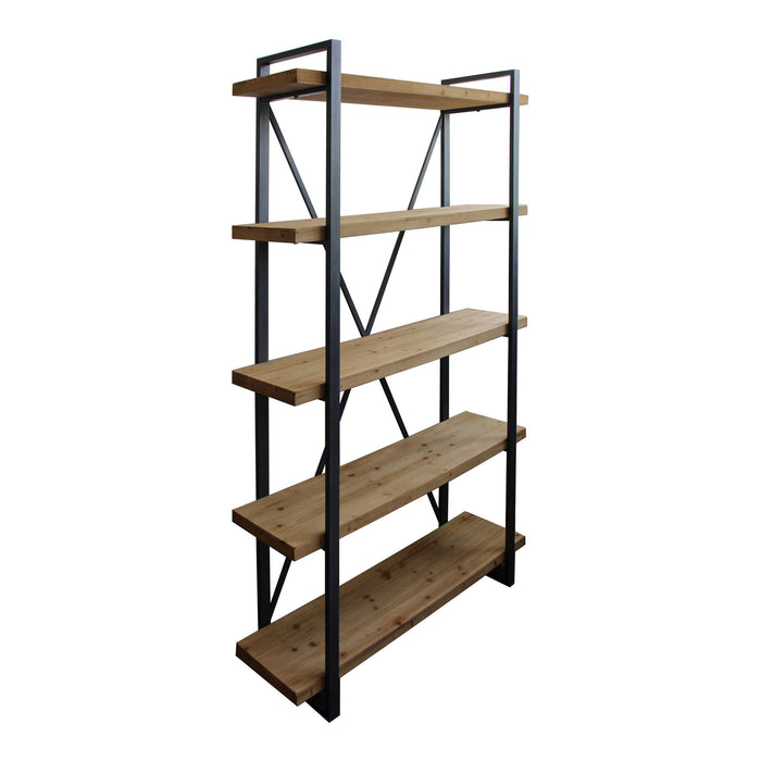 Lex - 5 Level Shelf - Natural - JaxCo Furniture