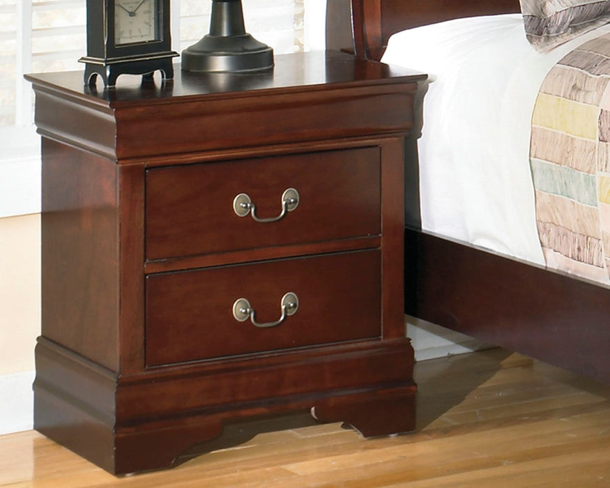 Alisdair - Reddish Brown - Two Drawer Night Stand - JaxCo Furniture