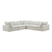 Clay - Classic L Modular Sectional - Pearl Silver - JaxCo Furniture