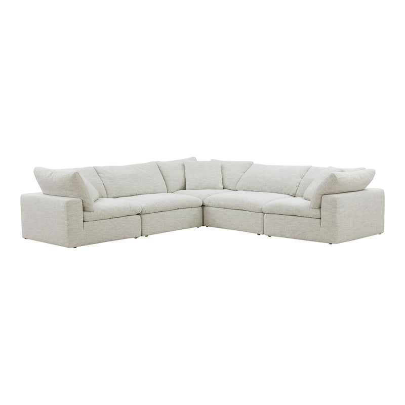 Clay - Classic L Modular Sectional - Pearl Silver - JaxCo Furniture