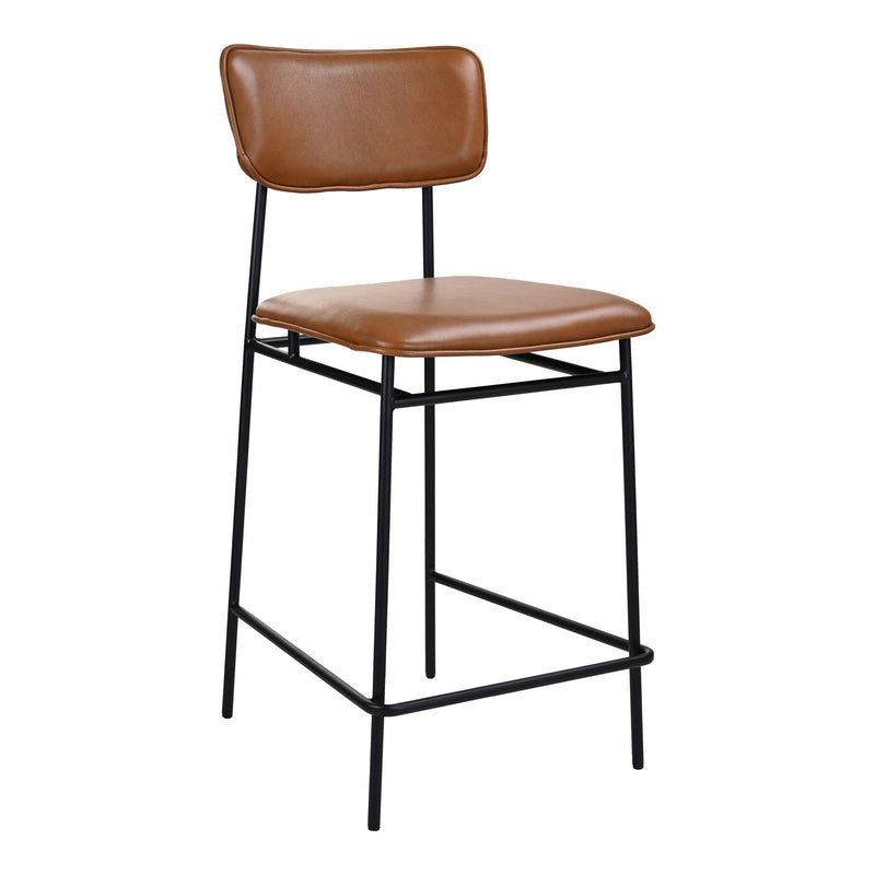 Sailor - Leather Counter Stool - Dark Brown - JaxCo Furniture