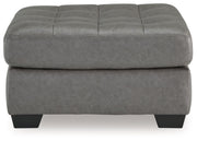 Clairette Court - Alloy - Oversized Accent Ottoman - JaxCo Furniture