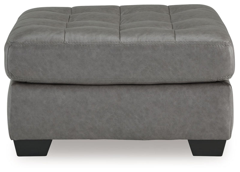 Clairette Court - Alloy - Oversized Accent Ottoman - JaxCo Furniture