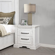 Mckinney - 2-Drawer Nightstand With Dual USB - Vintage White - JaxCo Furniture