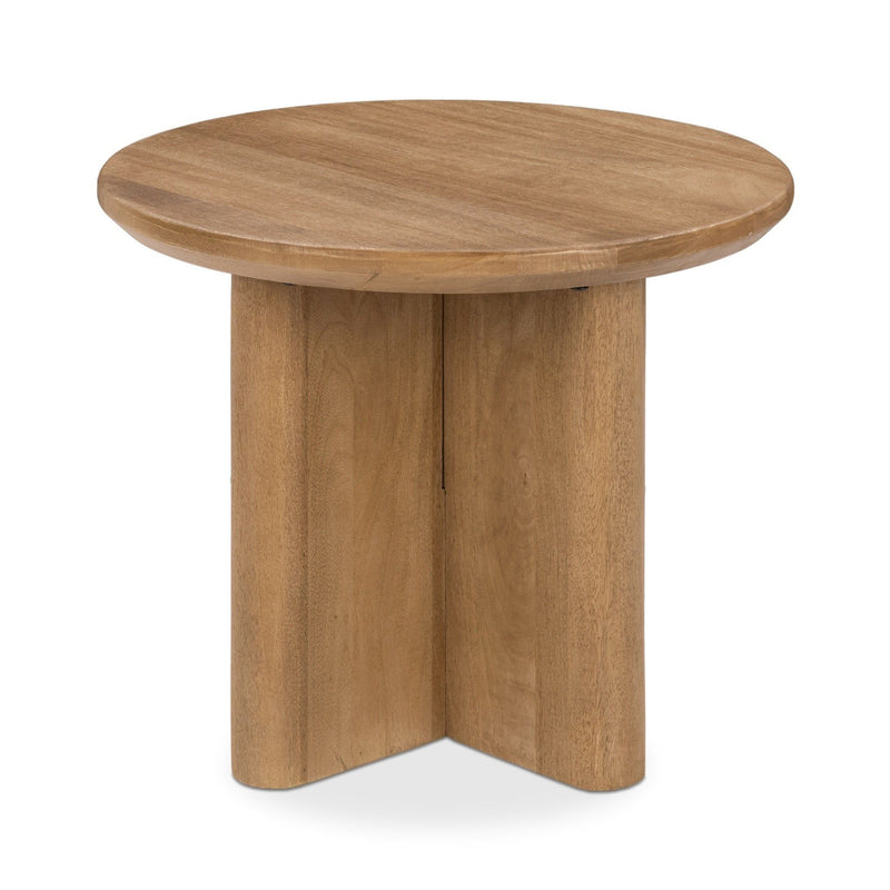 Montengo - Round End Table - Natural Maple - JaxCo Furniture