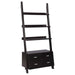 Colella - 5-Shelf Storage Ladder Bookshelf - Cappuccino - JaxCo Furniture