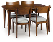 Tameride - Brown - Dining Room Table Set (Set of 5) - JaxCo Furniture