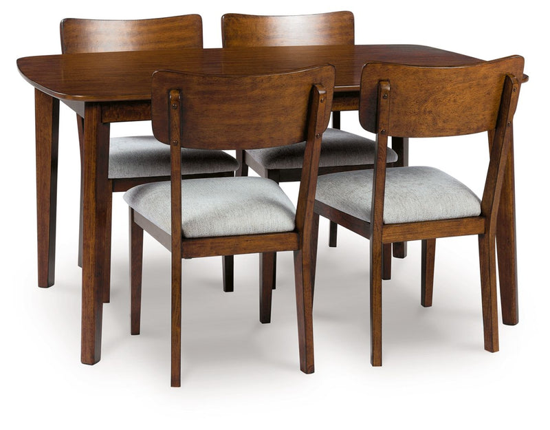 Tameride - Brown - Dining Room Table Set (Set of 5) - JaxCo Furniture