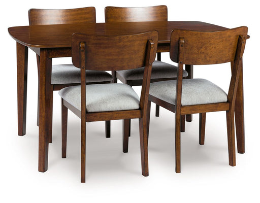 Tameride - Brown - Dining Room Table Set (Set of 5) - JaxCo Furniture