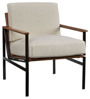 Tilden - Ivory / Brown - Accent Chair - JaxCo Furniture