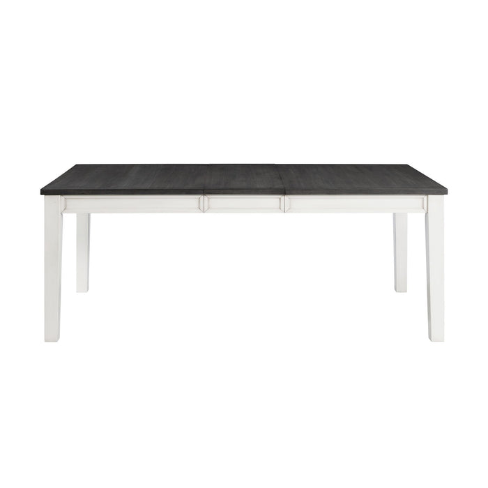 Kayla - Two Tone Dining Table With Storage - JaxCo Furniture