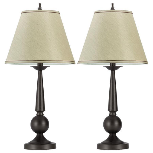 Ochanko - Empire Shade Table Lamp (Set of 2) - Bronze - JaxCo Furniture