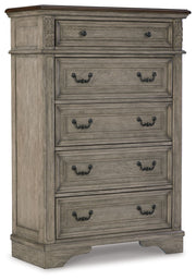 Lodenbay - Antique Gray - Five Drawer Chest - JaxCo Furniture