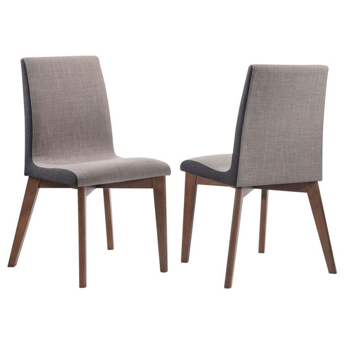 Redbridge - Upholstered Dining Side Chair (Set of 2) - Natural Walnut - JaxCo Furniture