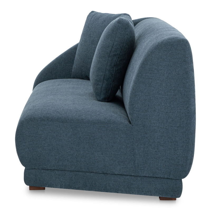 Fraser - Left Arm Facing Sofa - Deep Blue - JaxCo Furniture