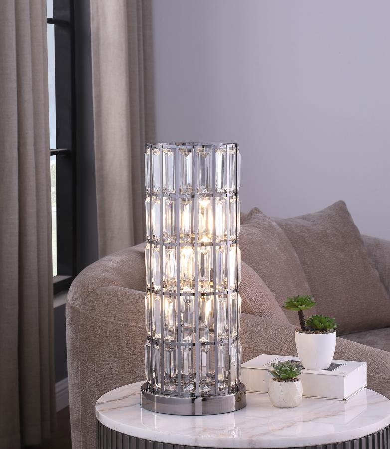 Wanda - Crystal Shade Bedside Table Lamp - JaxCo Furniture