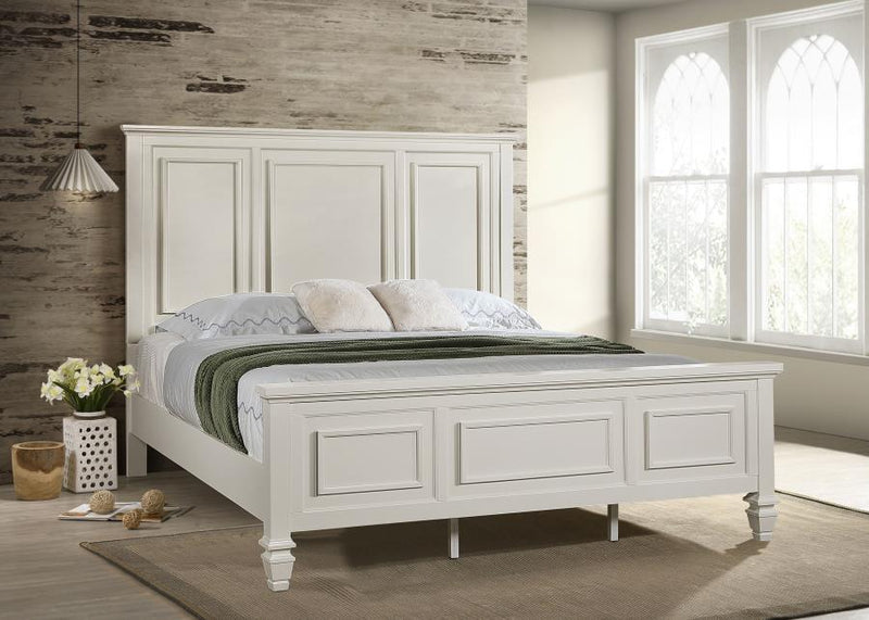 Sandy Beach - 63" Panel Bed with High Headboard - JaxCo Furniture