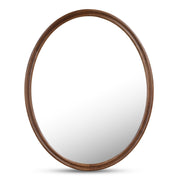 Alcott - Accent Oval Mirror - Dark Brown - JaxCo Furniture