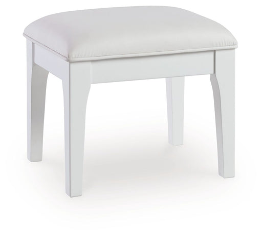 Chalanna - White - Vanity Stool - JaxCo Furniture