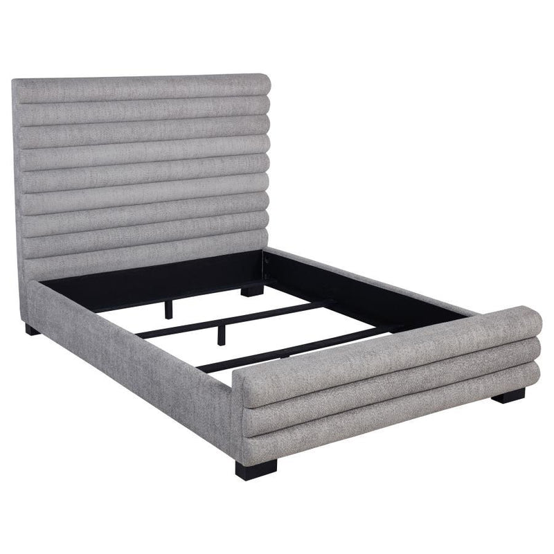 Patricia - Boucle Upholstered Bed - JaxCo Furniture