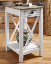 Adalane - White / Gray - Accent Table - JaxCo Furniture