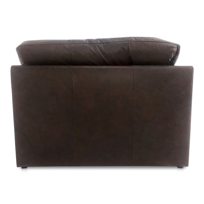 Thurlow - Corner Chair Leather - Espresso Brown