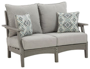Visola - Gray - Loveseat w/Cushion - JaxCo Furniture
