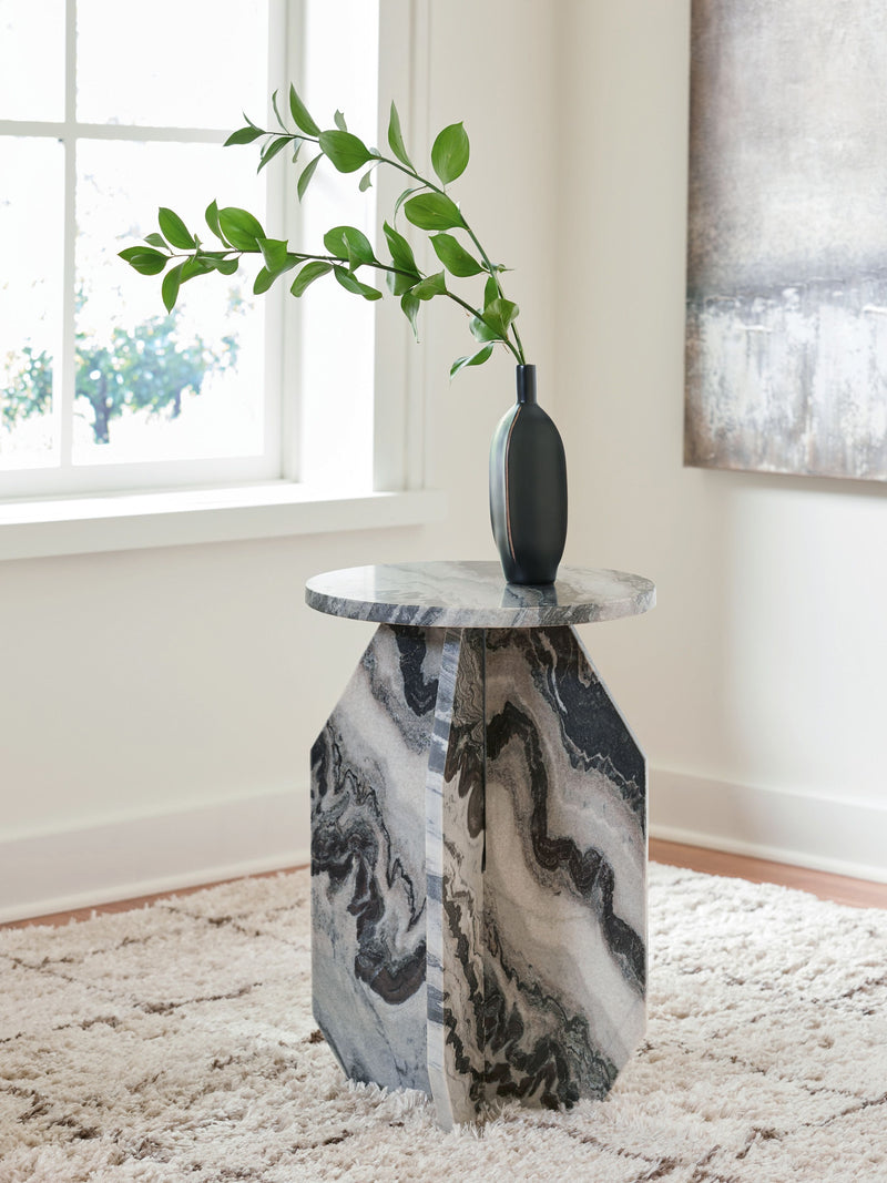 Wrenlane - Black / White / Taupe - Accent Table - JaxCo Furniture