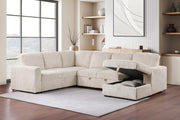 Devonshire - Sleeper Sectional Sofa Storage Chaise - JaxCo Furniture