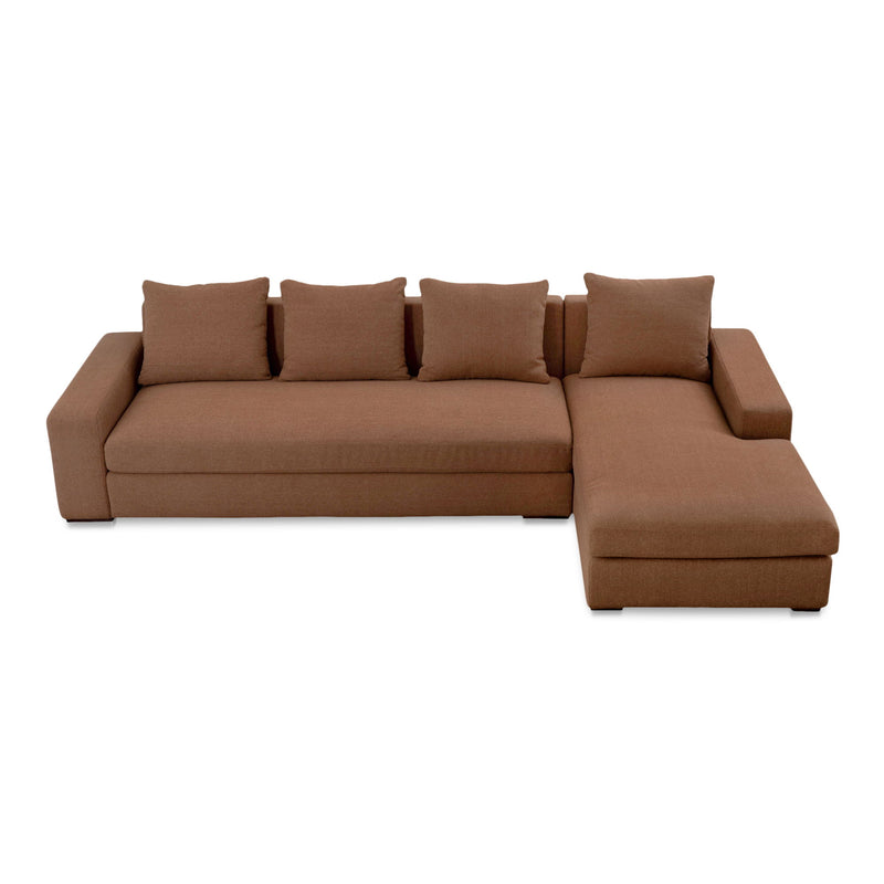 Thomas - Right Sectional - Rust - JaxCo Furniture