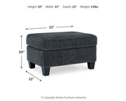 Abinger - Accent Ottoman - JaxCo Furniture