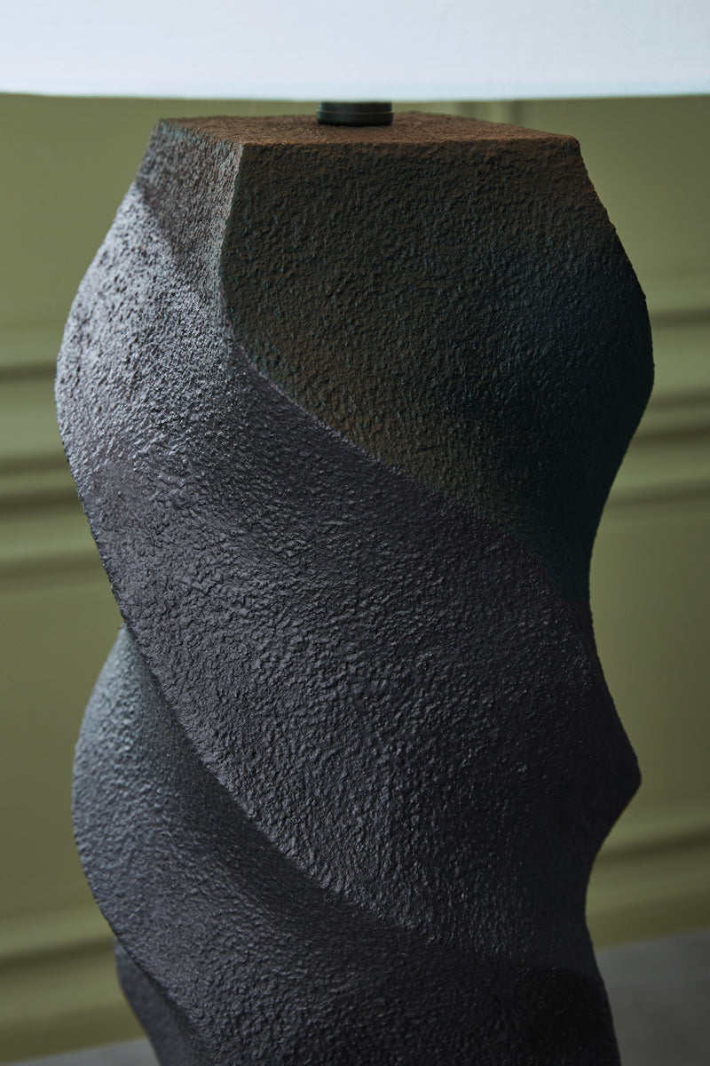 Amillion - Black - Poly Table Lamp - JaxCo Furniture