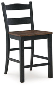 Valebeck - Black / Brown - Barstool (Set of 2) - JaxCo Furniture