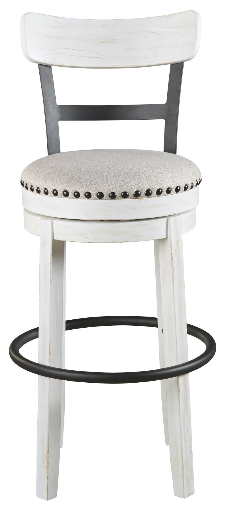 Valebeck -  Tall Upholstered Swivel Barstool - JaxCo Furniture