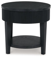 Marstream - Black - Round End Table - JaxCo Furniture