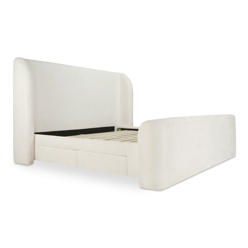 Sophia - Queen Bed - Cream - JaxCo Furniture