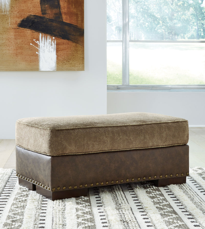 Alesbury - Chocolate - Ottoman - JaxCo Furniture