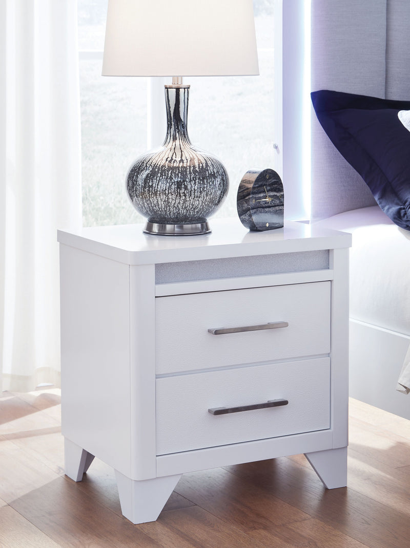 Jarlee - White - Two Drawer Night Stand - JaxCo Furniture