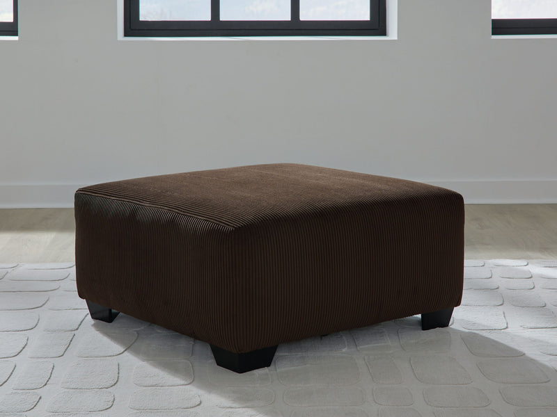 Kimlee - Chocolate - Oversized Accent Ottoman - JaxCo Furniture