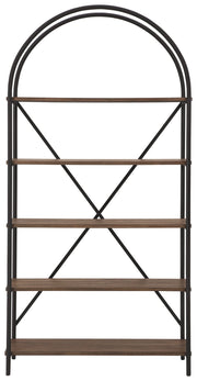 Galtbury - Brown / Black - Bookcase - JaxCo Furniture