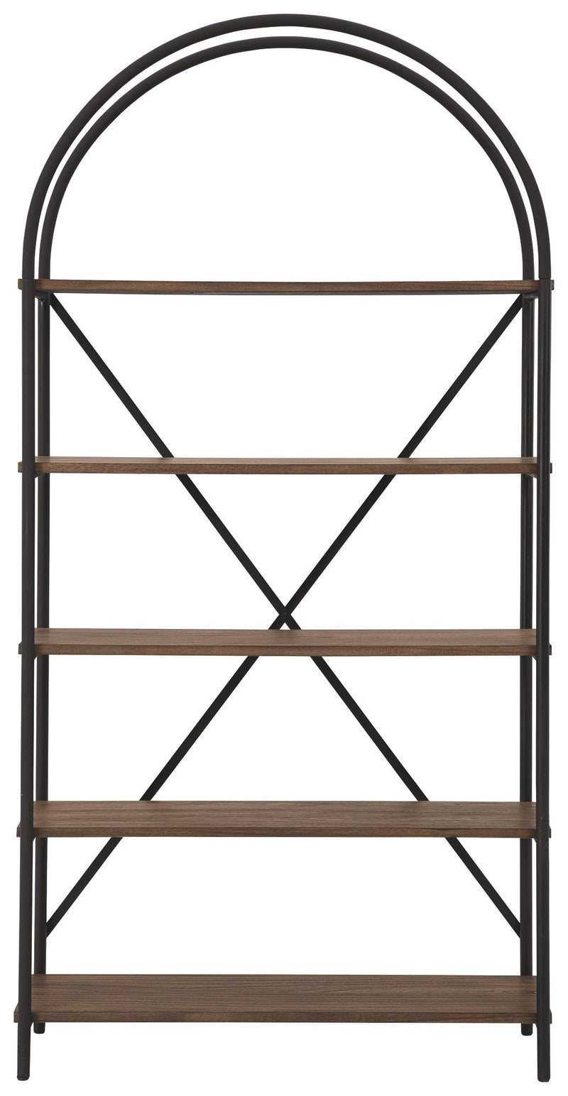 Galtbury - Brown / Black - Bookcase - JaxCo Furniture