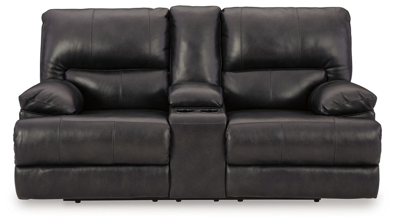Mountainous - Eclipse - Power Reclining Loveseat With Console /Adj Headrest - JaxCo Furniture