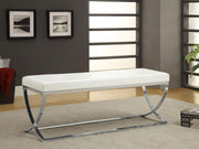 Walton - Leatherette Upholstered Tufted Accent Bench - JaxCo Furniture